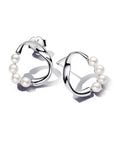 Pandora ESSENCE Zilveren Oorknoppen met Witte Zoetwaterparel 293276C01 - PansiteNederland.nl