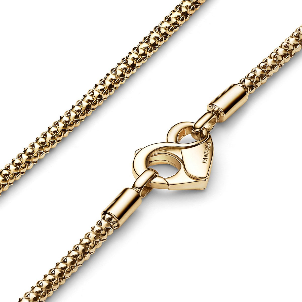 Pandora Moments studded schakelketting goudverguld - 362451C00