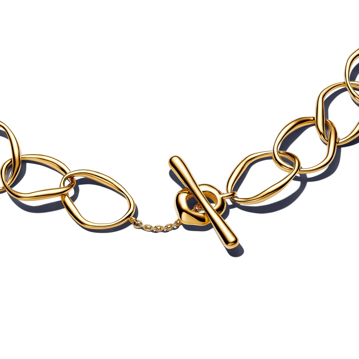 Pandora Organisch Gevormde Schakelketting goudverguld - 363881C00