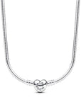 Pandora Moments Slangenschakel-Halsketting Met Hartsluiting 393091C00, exclusief en kwalitatief hoogwaardig. Ontdek nu!