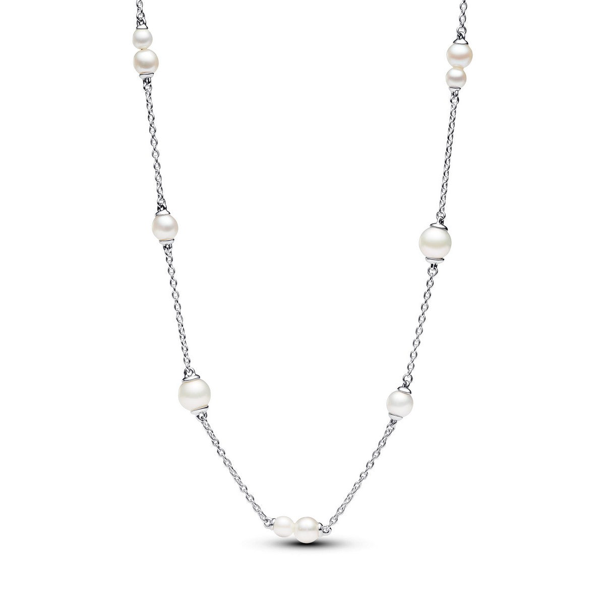 Pandora Behandelde Gecultiveerde Zoetwaterparel Schakelketting zilver - 393175C01