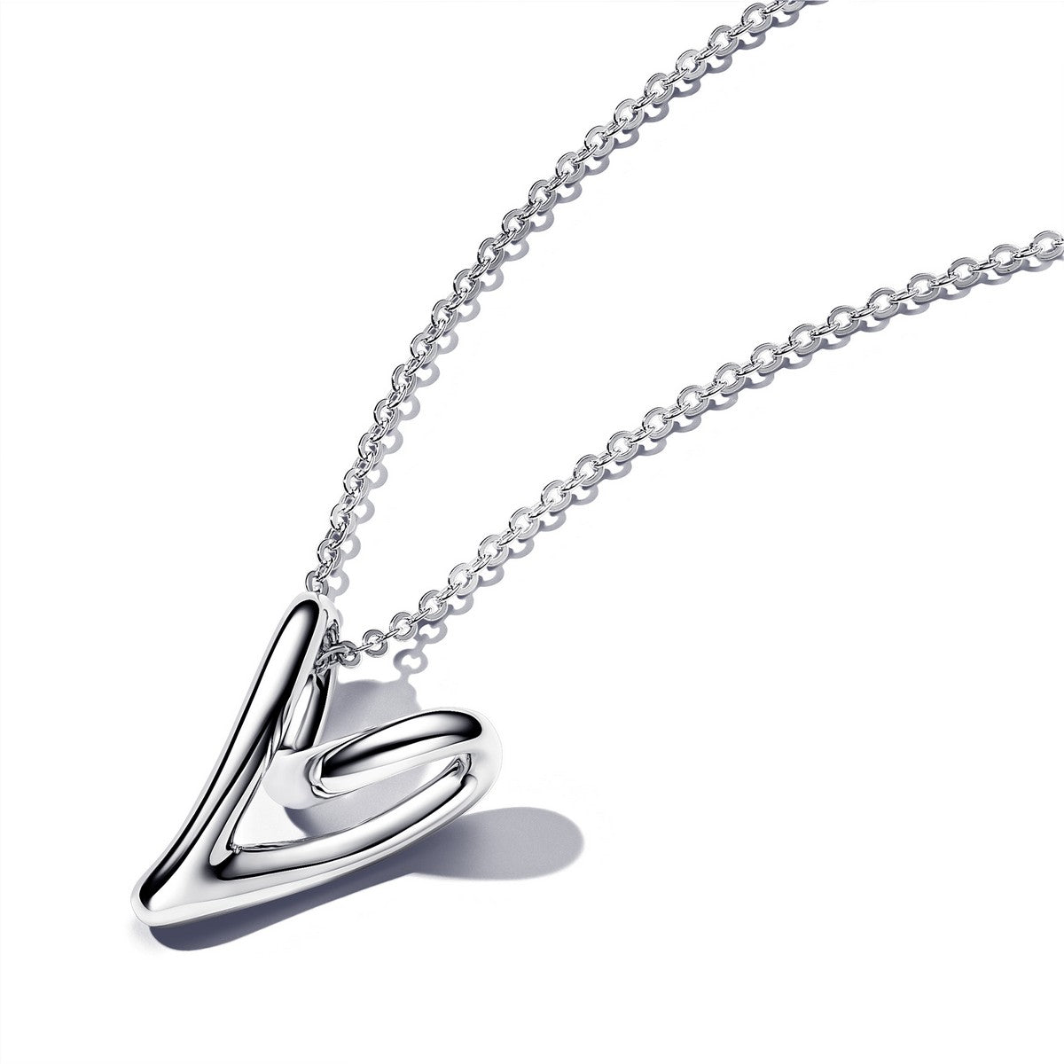 Pandora ESSENCE Zilveren Ketting met Hart Hanger Zilveren Ketting | 70 cm - 393272C00 - PansiteNederland.nl