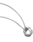 Pandora ESSENCE Zilveren ketting met Witte Zoetwaterparel en Helder Zirkonia | 45 cm - 393303C01 - PansiteNederland.nl
