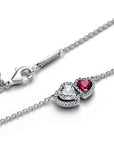 Pandora Halo Harten Ketting met Hanger 393632C01 - PansiteNederland.nl