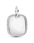 Pandora Hanger graveerbaar vierkant plaatje 394009C01