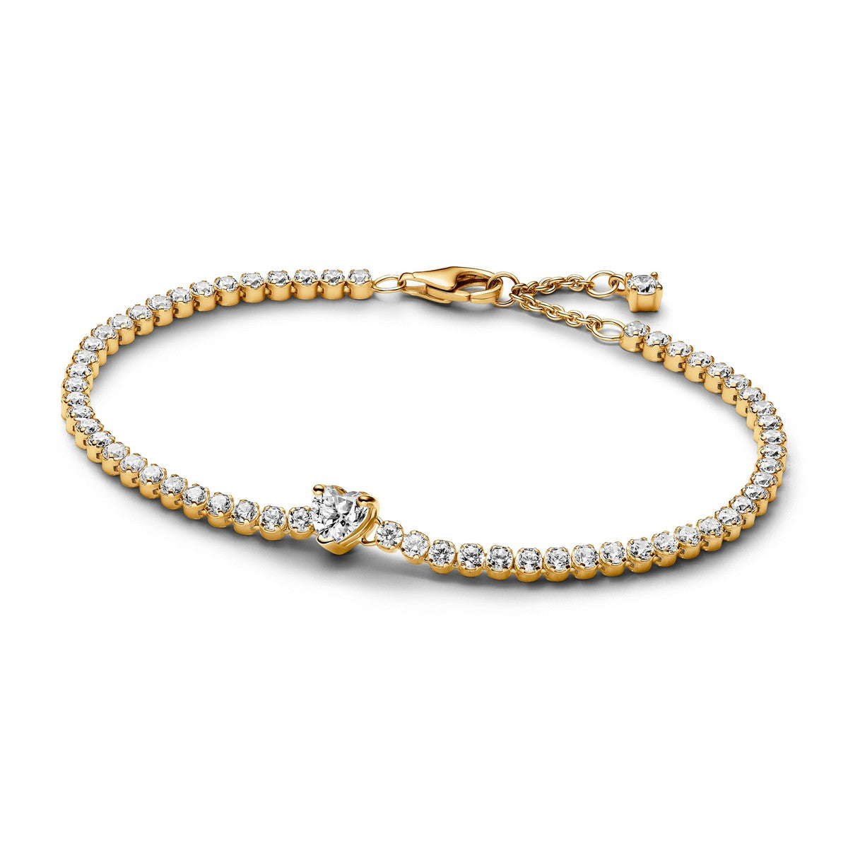 Pandora Sprankelend Hart Tennisarmband 560041C01 - PansiteNederland.nl