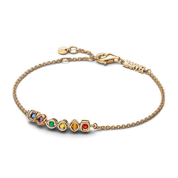 Pandora Marvel 14k gold-plated armband met kleurstenen 562960C01, exclusief en kwalitatief hoogwaardig. Ontdek nu!