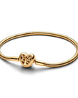 Pandora Slangenschakelarmband met stamboommotief en hartvormige sluiting - 563516C01 - PansiteNederland.nl