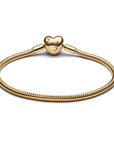 Pandora Slangenschakelarmband met stamboommotief en hartvormige sluiting - 563516C01 - PansiteNederland.nl