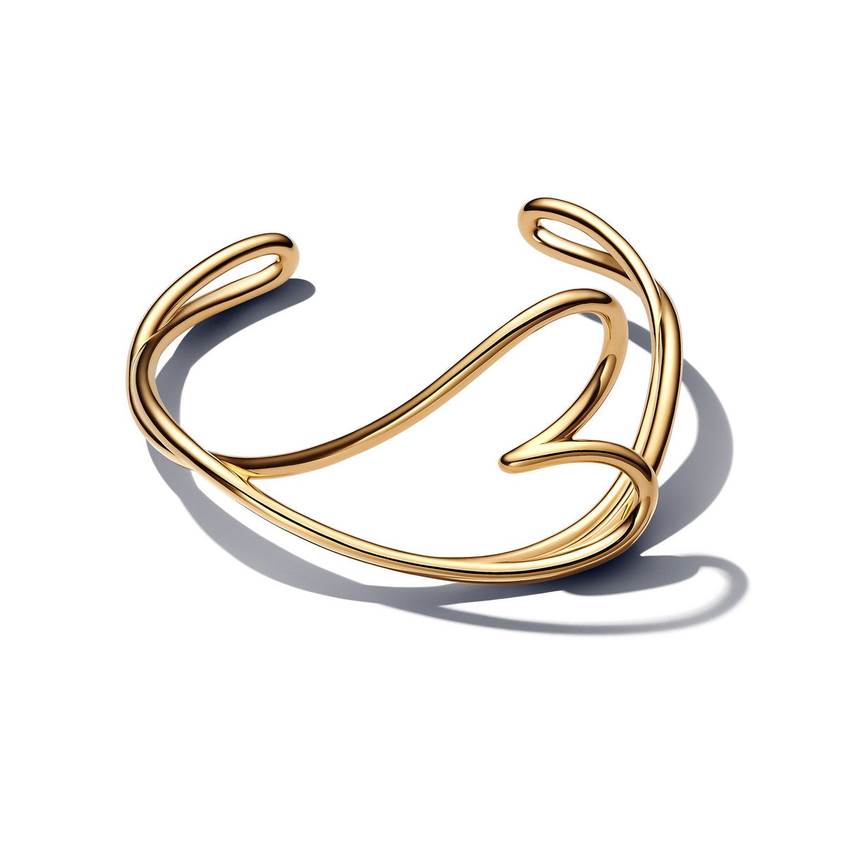 Pandora Organisch Gevormde Hart Bangle goudverguld - 563808C00