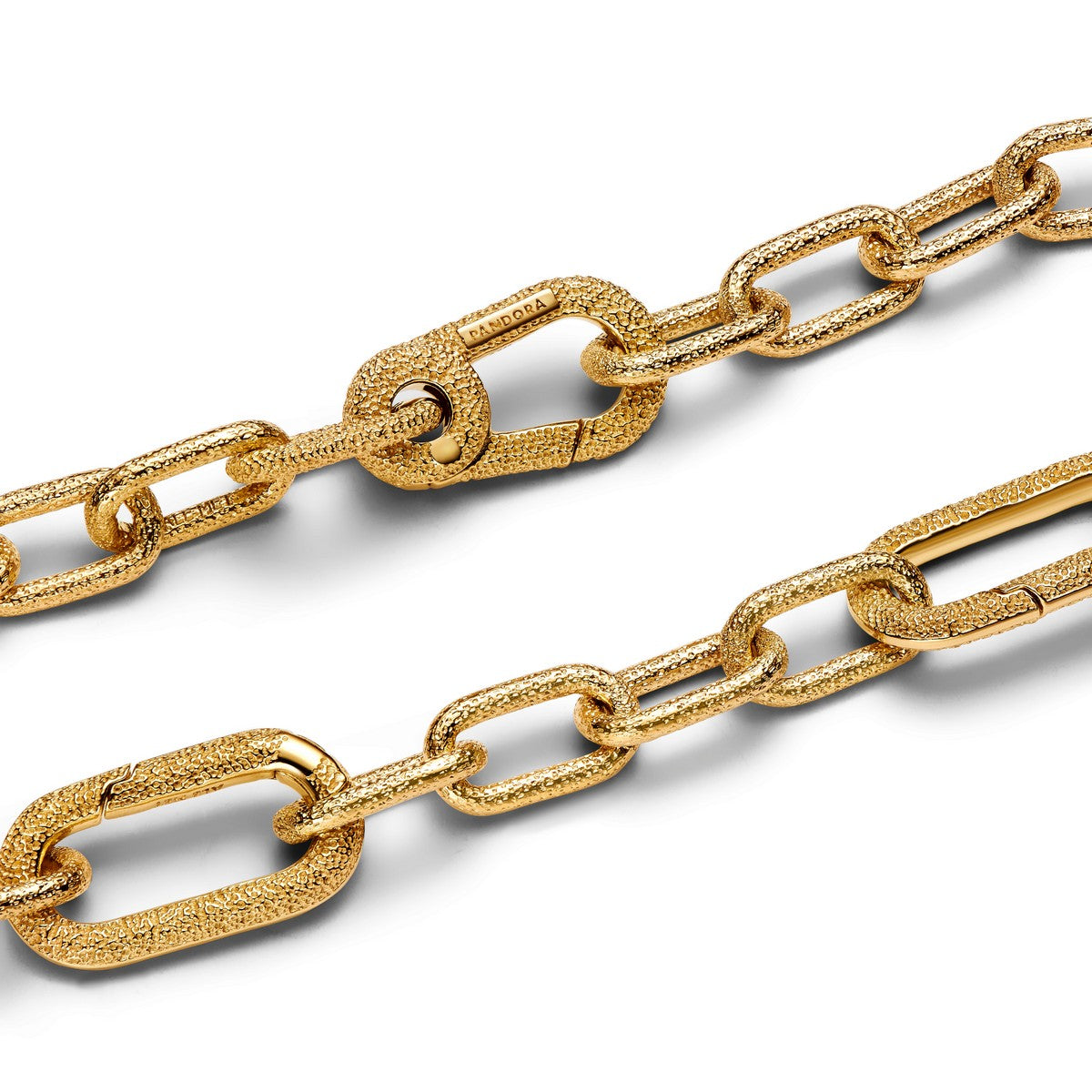Pandora Schakelarmband met kleine schakels goudverguld - 563829C00