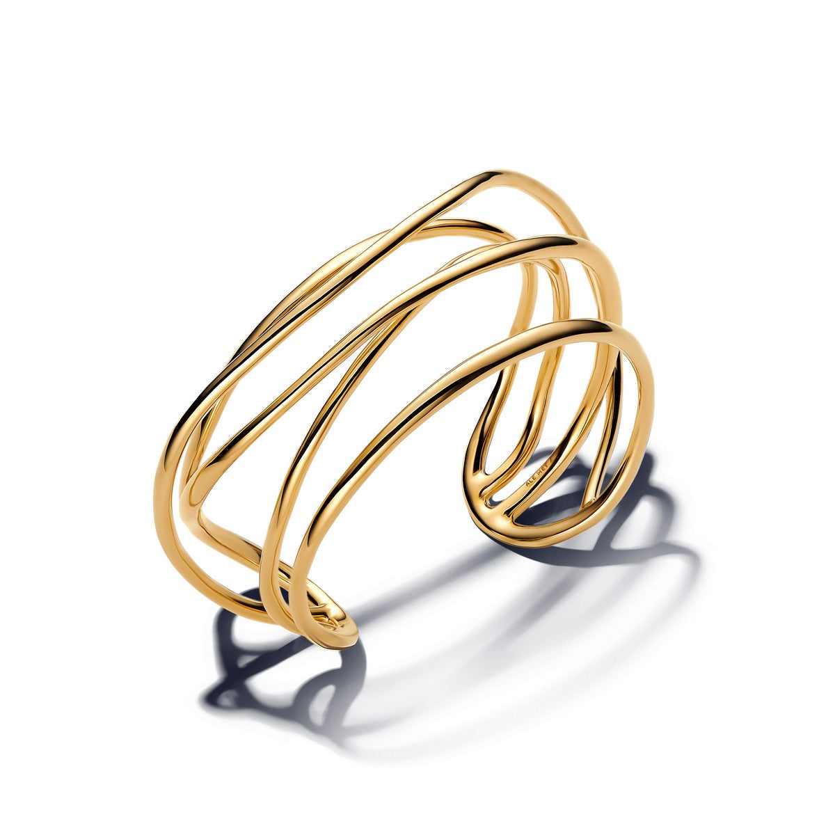 Pandora Organisch Gevormde Draad Open Bangle goudverguld - 563867C00