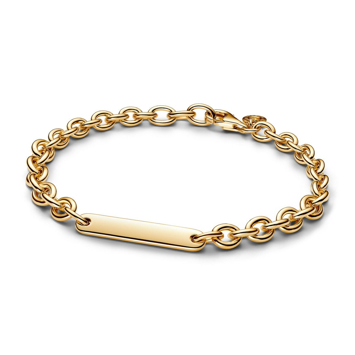 Pandora Schakelarmband met Graveerbare Balk goudverguld - 569523C00