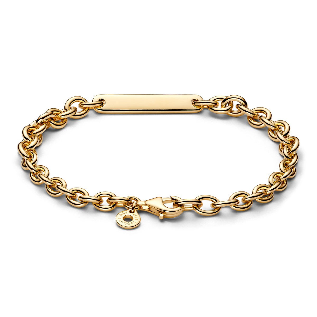 Pandora Schakelarmband met Graveerbare Balk goudverguld - 569523C00
