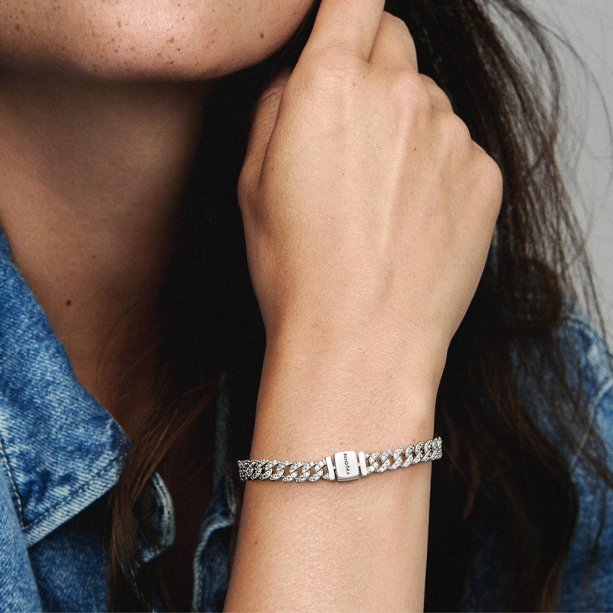 Pandora Timeless Pavé Schakelarmband zilver - 593008C01