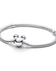 Pandora Disney Slangenschakelarmband Met Mickey Mouse-Sluiting Van Moments 593061C00, exclusief en kwalitatief hoogwaardig. Ontdek nu!
