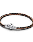 Disney The Lion King Sluiting Pandora Moments Gevlochten Leren Armband 593361C01 - PansiteNederland.nl