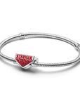 Pandora Project Red Stranger Things slangenschakelarmband met sluiting - 593572C01 - PansiteNederland.nl