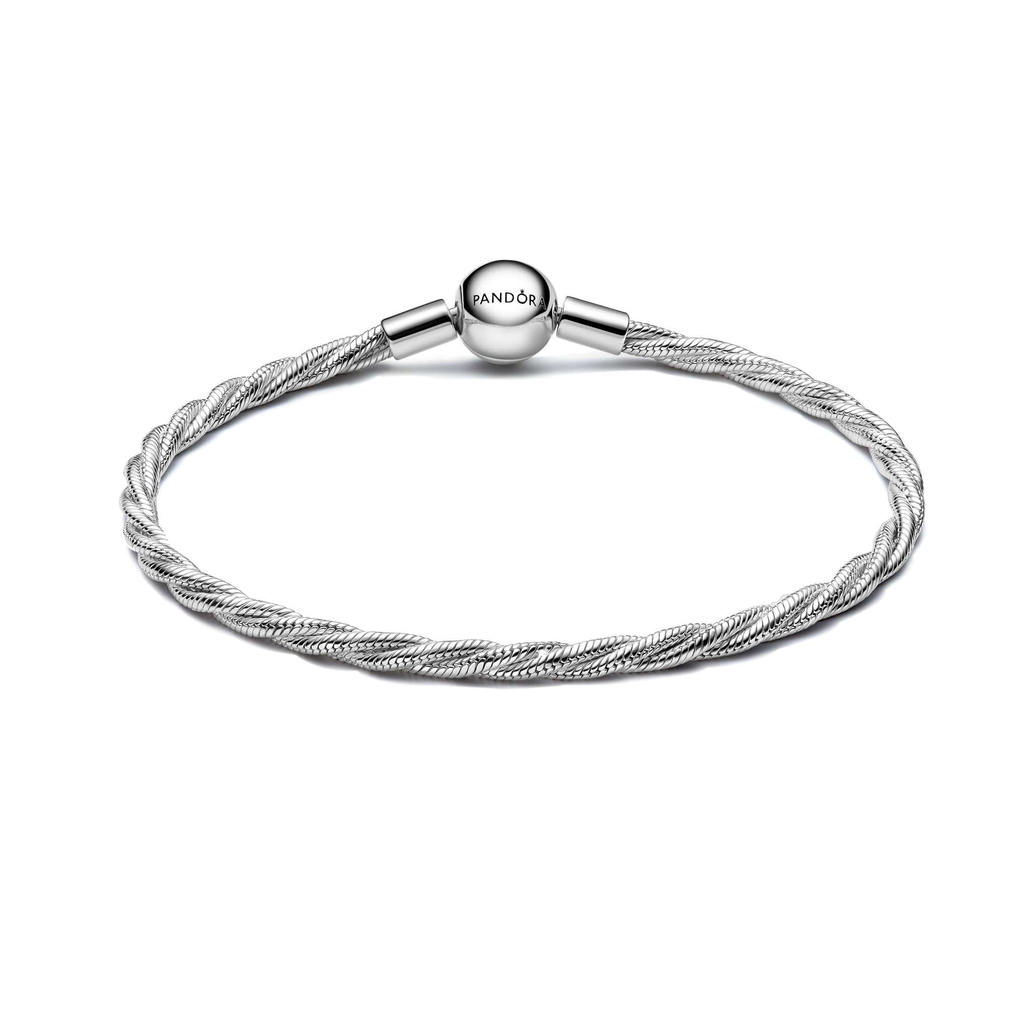 Pandora Ronde Slangenarmband met Gedraaide Schakel en Clasp - 593757C00 - PansiteNederland.nl
