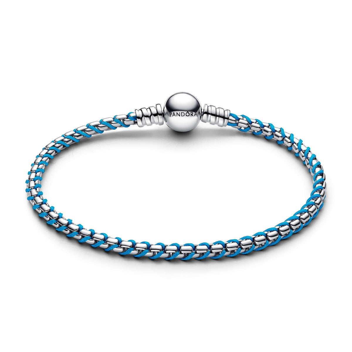 Pandora Blauw Koord Snake Chain armband - 593816C01 - PansiteNederland.nl