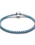 Pandora Blauw Koord Snake Chain armband - 593816C01 - PansiteNederland.nl