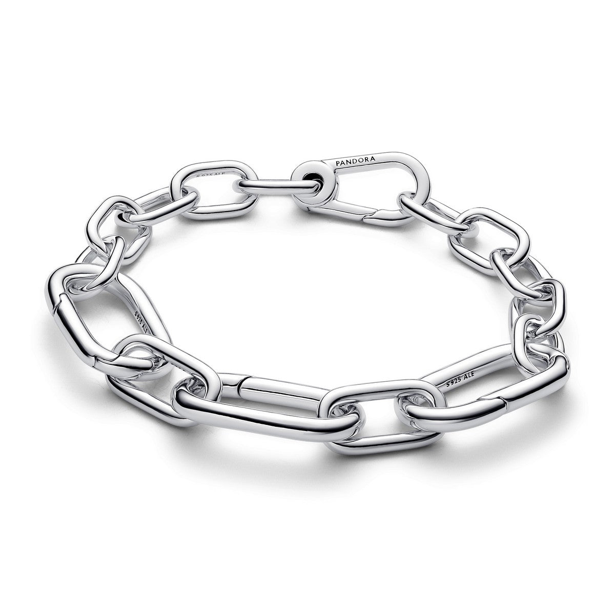 Pandora Schakelarmband met grote schakels zilver - 593854C00