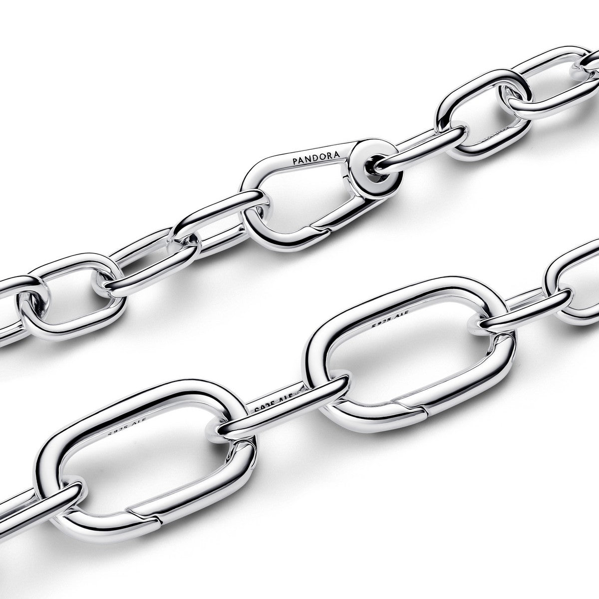 Pandora Schakelarmband met grote schakels zilver - 593854C00