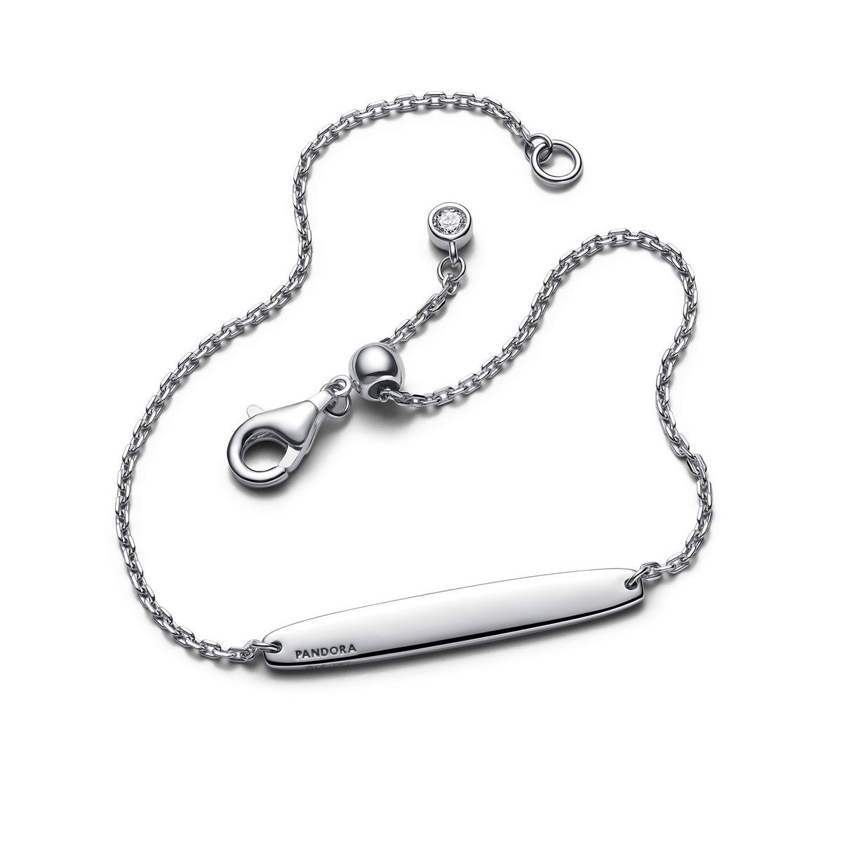 Pandora Schakelarmband met graveerbaar staafje 594010C01