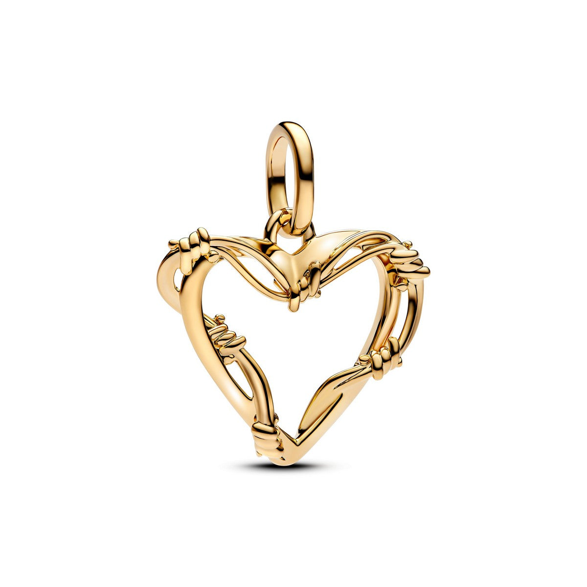 Pandora Draadhart Hangende Bedel goudverguld medallion - 762526C00