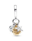 Pandora Tweekleurige Celestial Triple Dangle Charm 762676C01, exclusief en kwalitatief hoogwaardig. Ontdek nu!