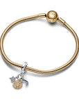 Pandora Tweekleurige Celestial Triple Dangle Charm 762676C01, exclusief en kwalitatief hoogwaardig. Ontdek nu!