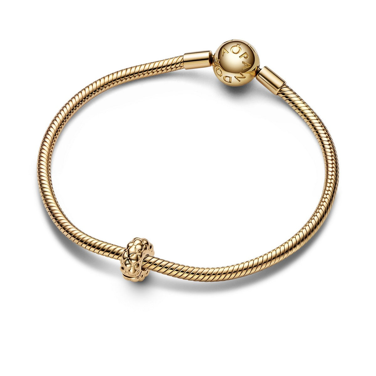 Pandora Studded clipbedel goudverguld - 762716C00