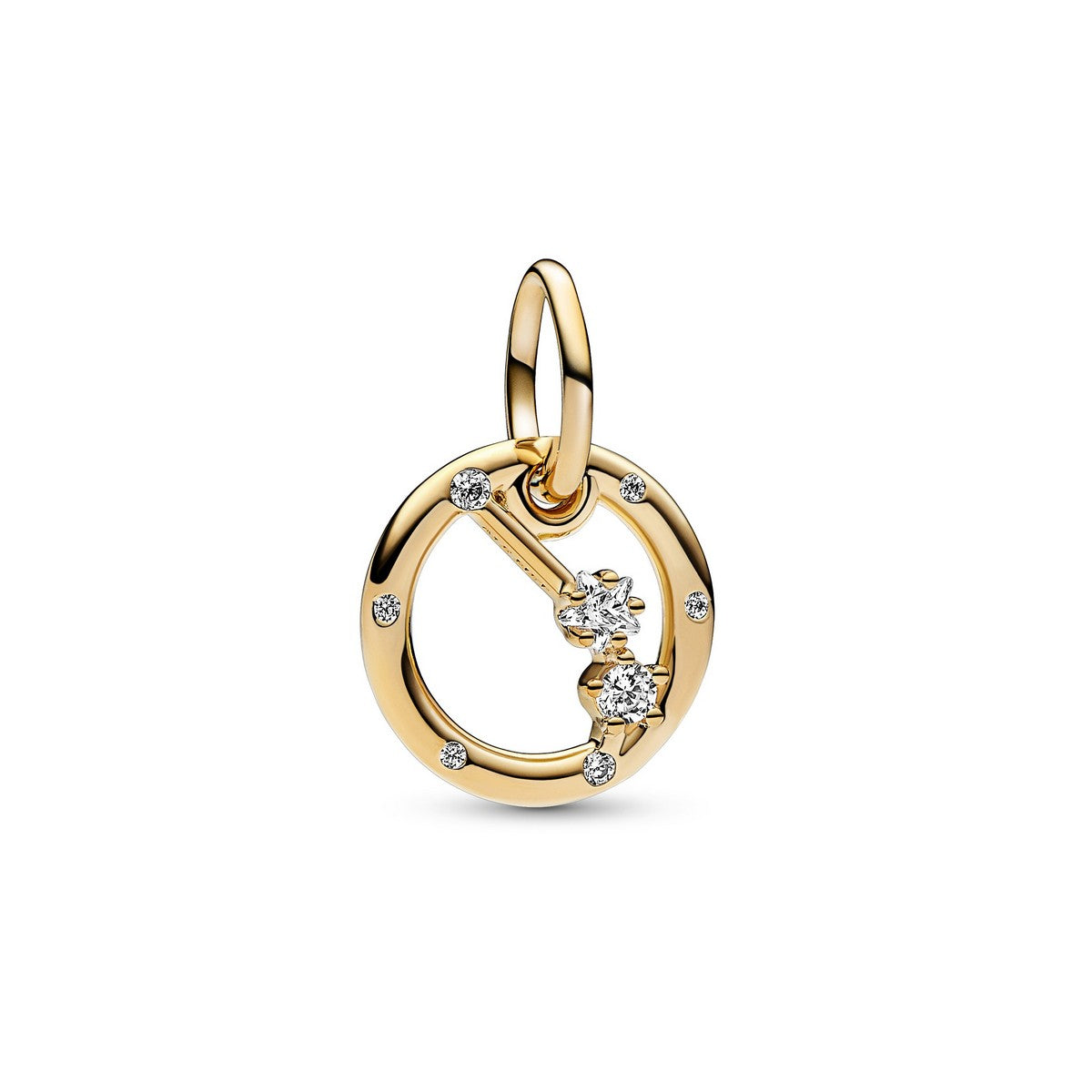 Pandora Dierenriem hangende bedel Ram goudverguld - 762719C01
