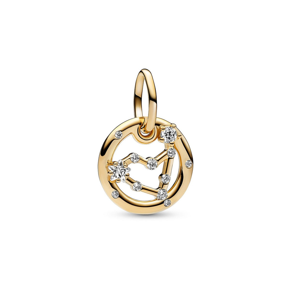 Pandora Dierenriem hangende bedel Steenbok goudverguld - 762720C01