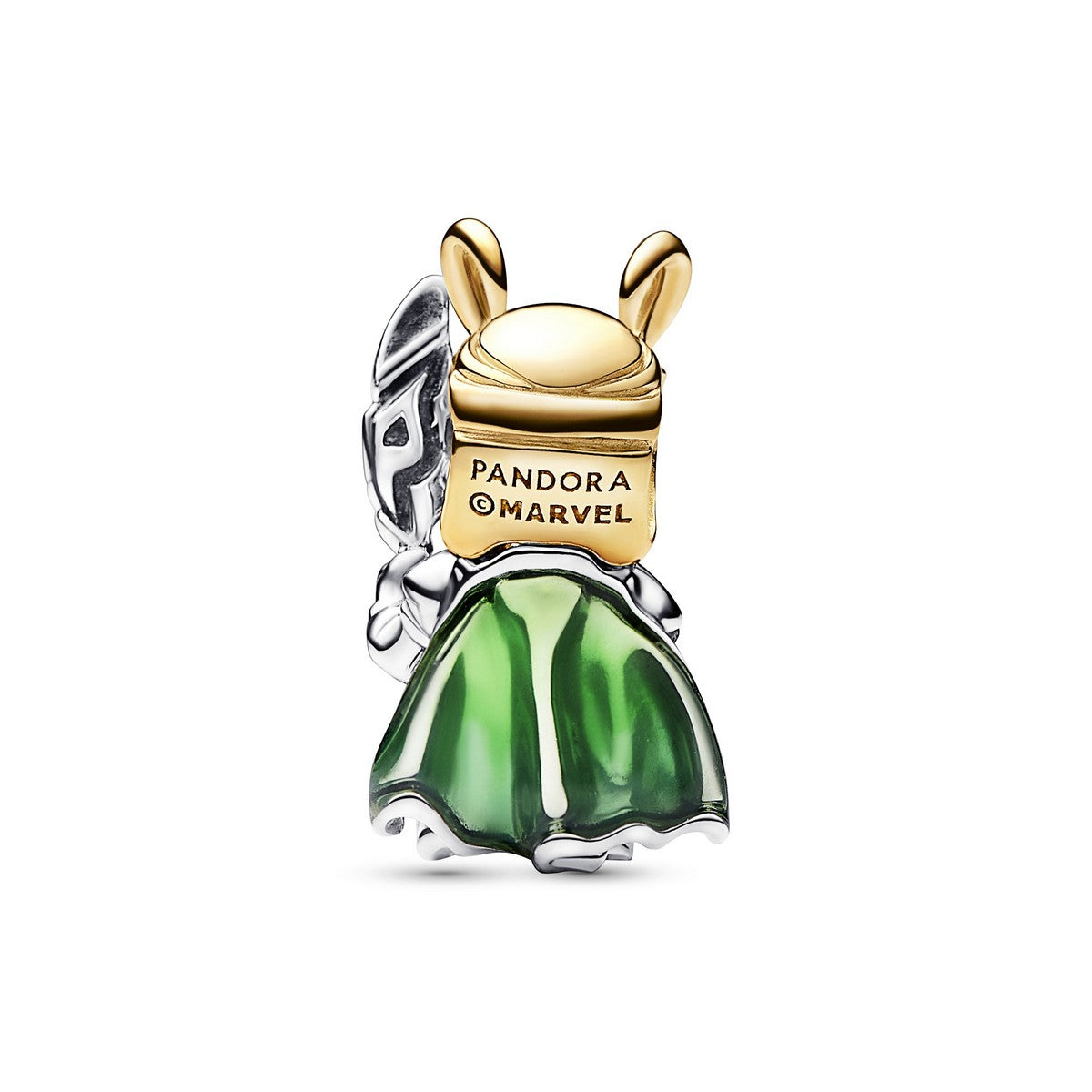 Pandora Marvel bedel Loki bicolor zilver en goudverguld - 762764C01