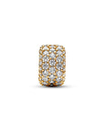 Pandora bedel 14k Gold-plated met zirkonia 762820C01, exclusief en kwalitatief hoogwaardig. Ontdek nu!