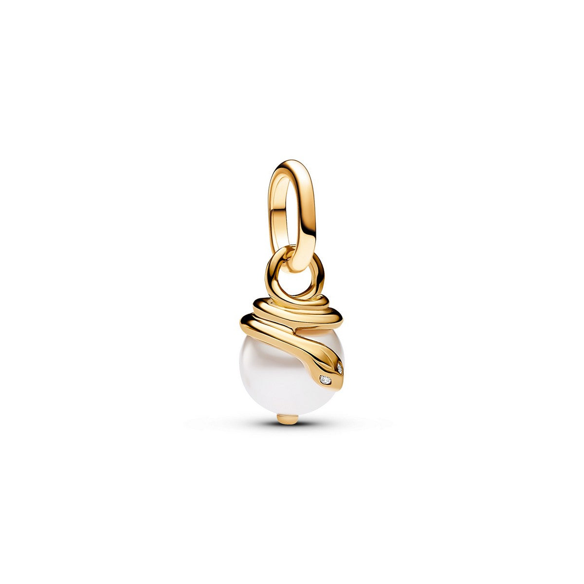 Pandora ME Slang Parelmoer Mini Hangende Bedel goudverguld - 763375C01
