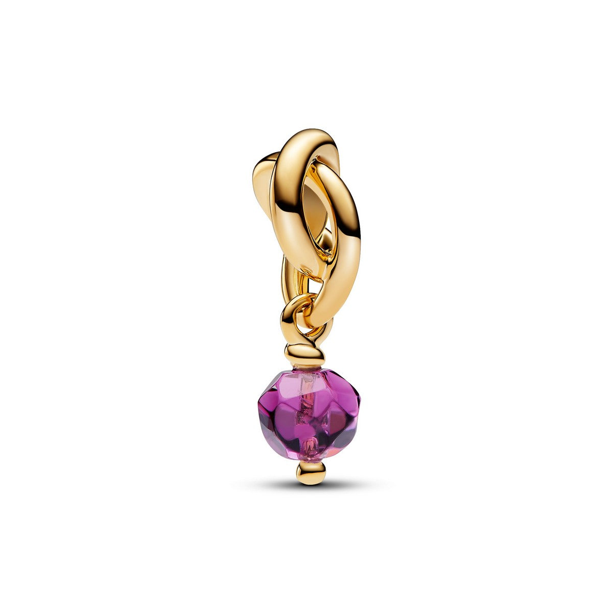 Pandora Facetgeslepen Paarse Oneindigheidscirkel Hangende Bedel goudverguld - 763462C02
