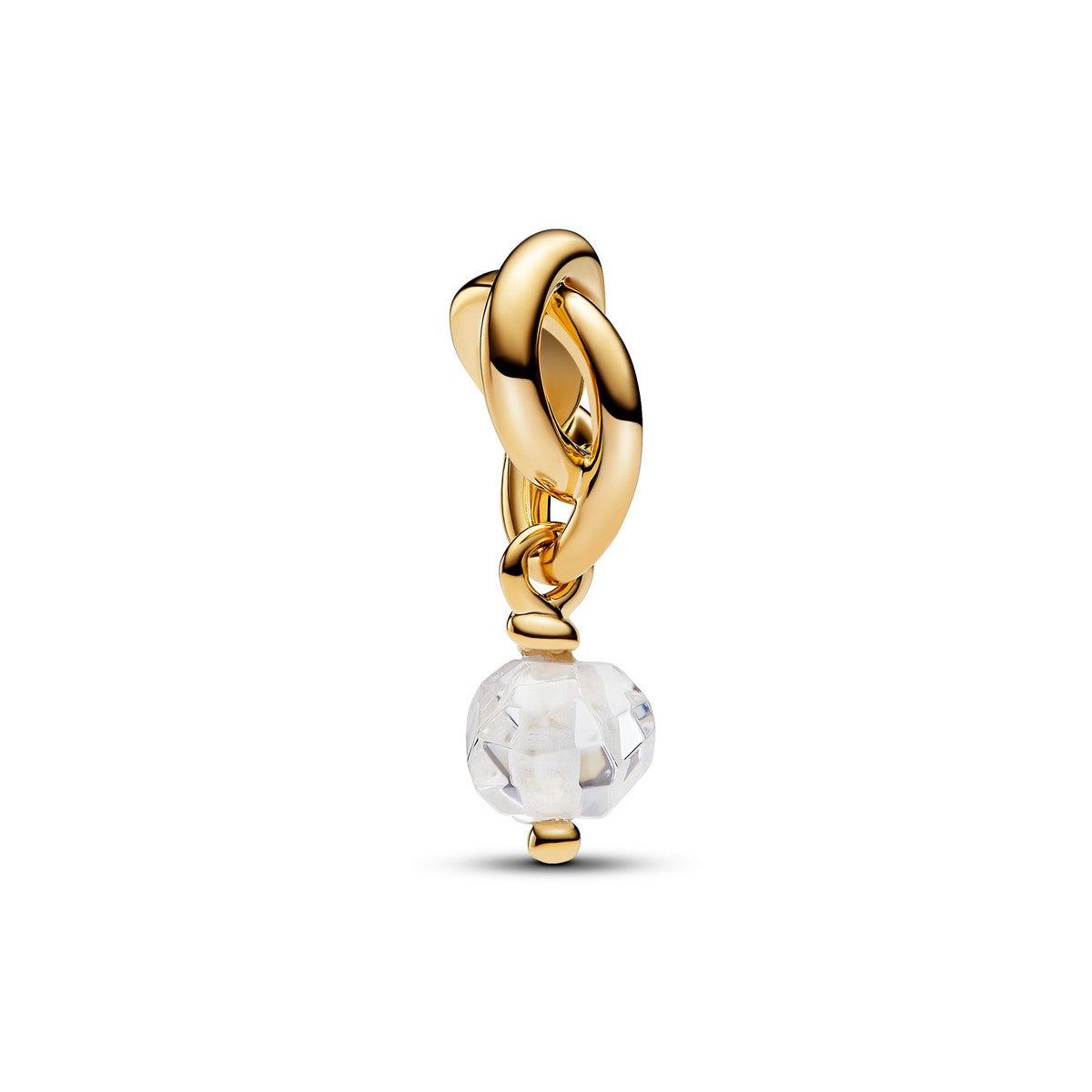 Pandora Facetgeslepen Heldere Oneindigheidscirkel Hangende Bedel goudverguld - 763462C04