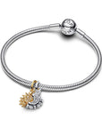Pandora Deelbare hangende bedel met zon en maan - 763585C01 - PansiteNederland.nl
