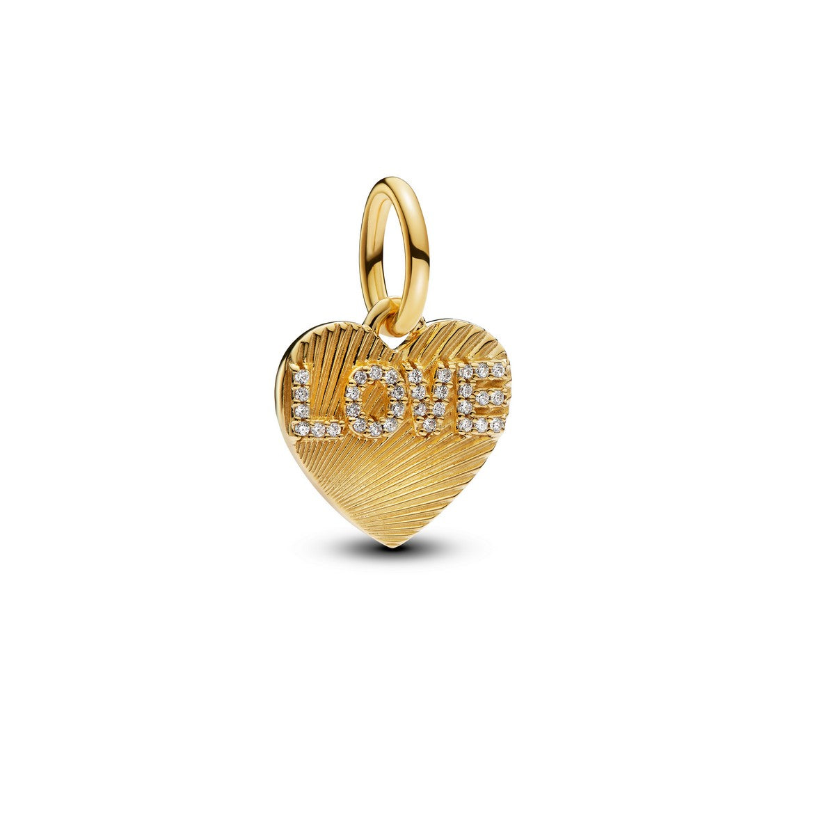 Pandora Hangende bedel met graveerbaar love-hart goudverguld - 763604C01