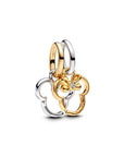 Pandora Disney Mickey Mouse & Minnie Mouse Deelbare Hangende Bedel 763650C01 - PansiteNederland.nl