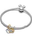 Pandora Disney Mickey Mouse & Minnie Mouse Deelbare Hangende Bedel 763650C01 - PansiteNederland.nl