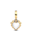 Pandora Sprankelend Hart Dubbele Hanger Bedel met Zirkonia - 763765C01 - PansiteNederland.nl