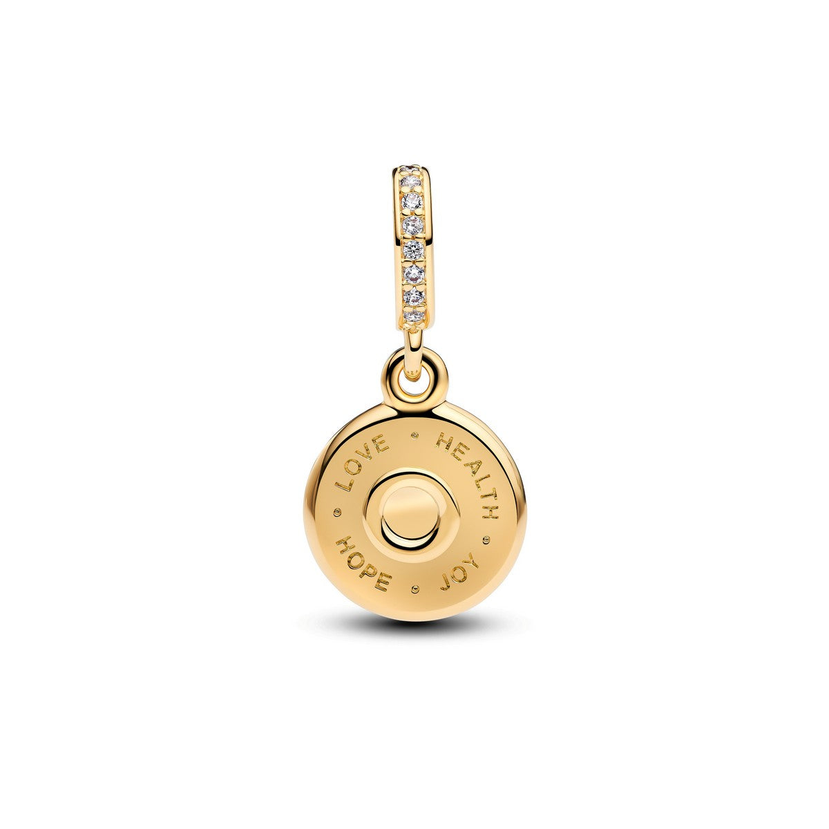 Pandora Happy Birthday Taart Hangende Bedel goudverguld - 763787C01