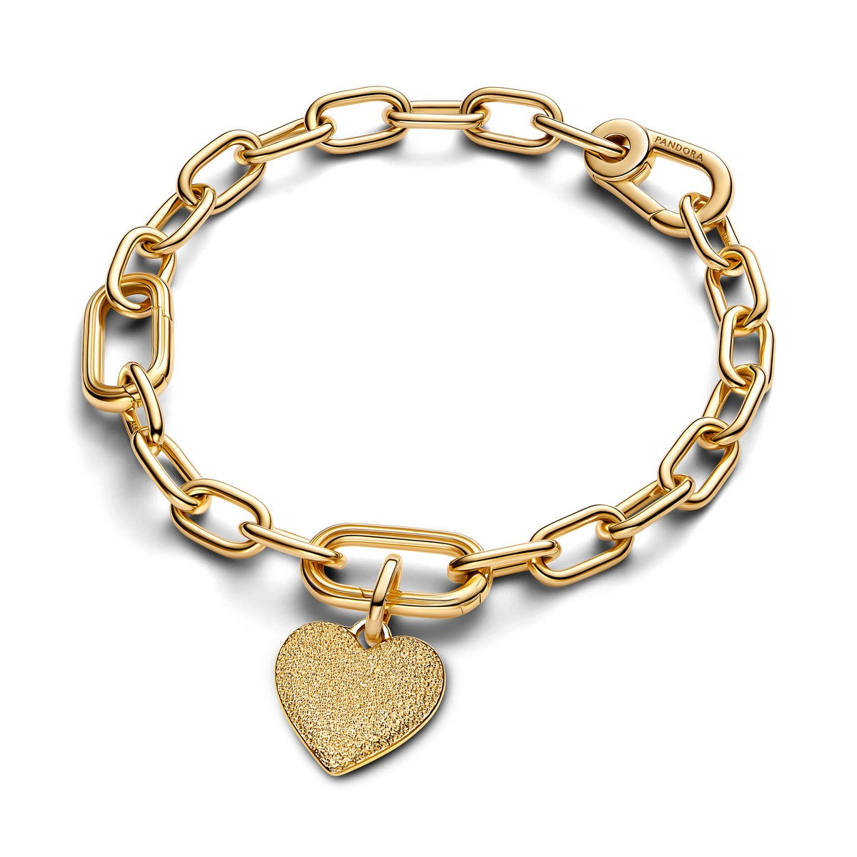 Pandora Graveerbaar Hart Medaillonbedel goudverguld medallion - 763824C00