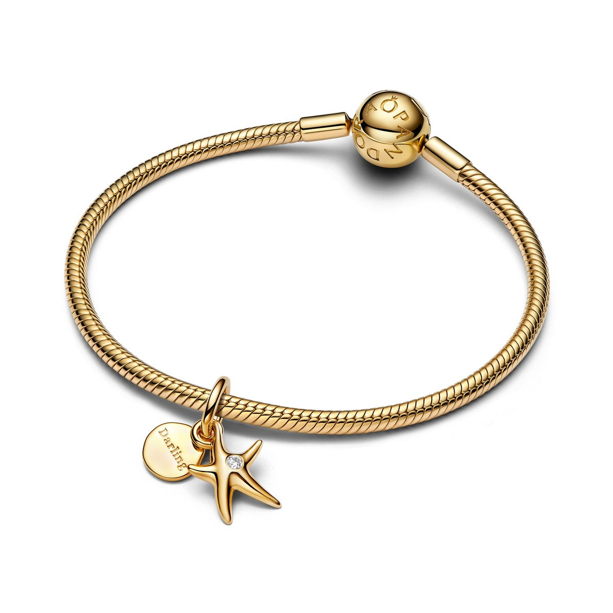 Pandora Zeester Dubbele Hangende Bedel goudverguld - 763892C01