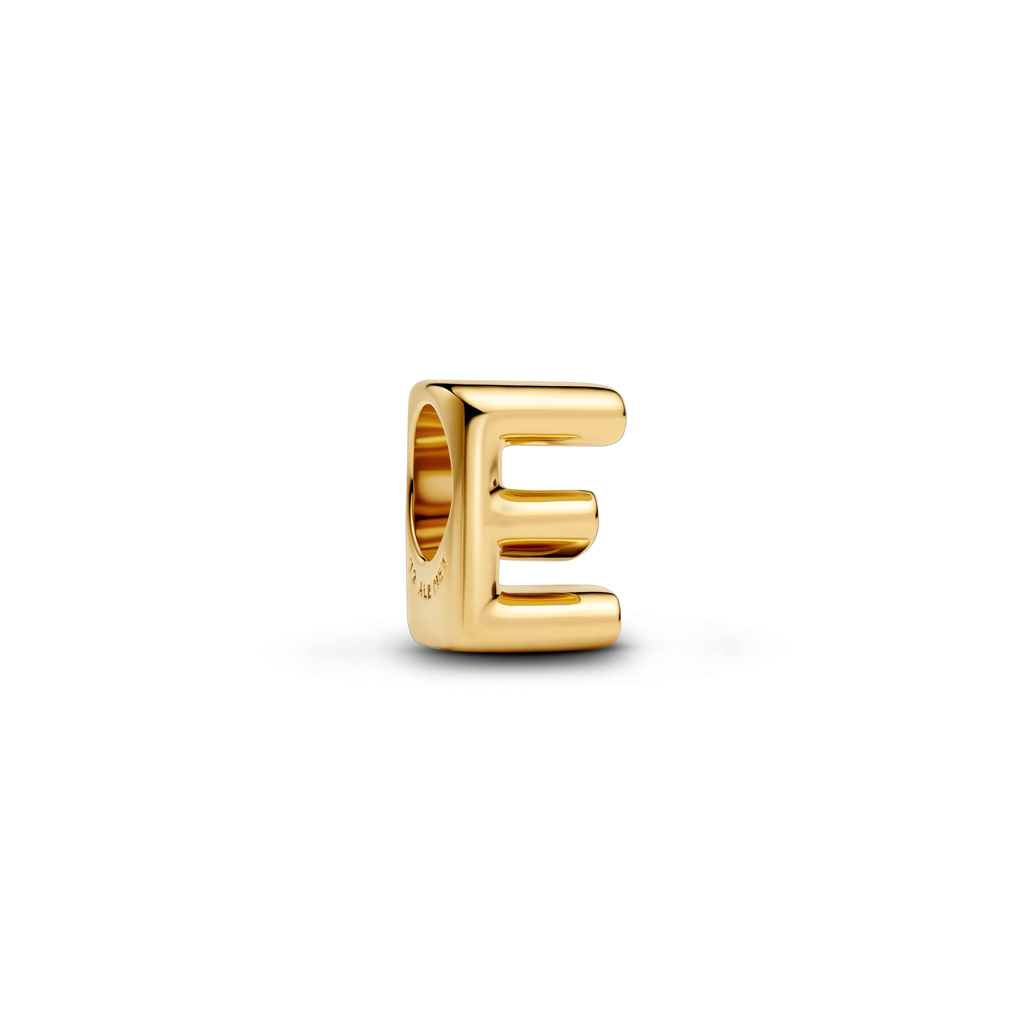 Pandora Letter E Alfabetbedel goudverguld letterbedel - 763951C00