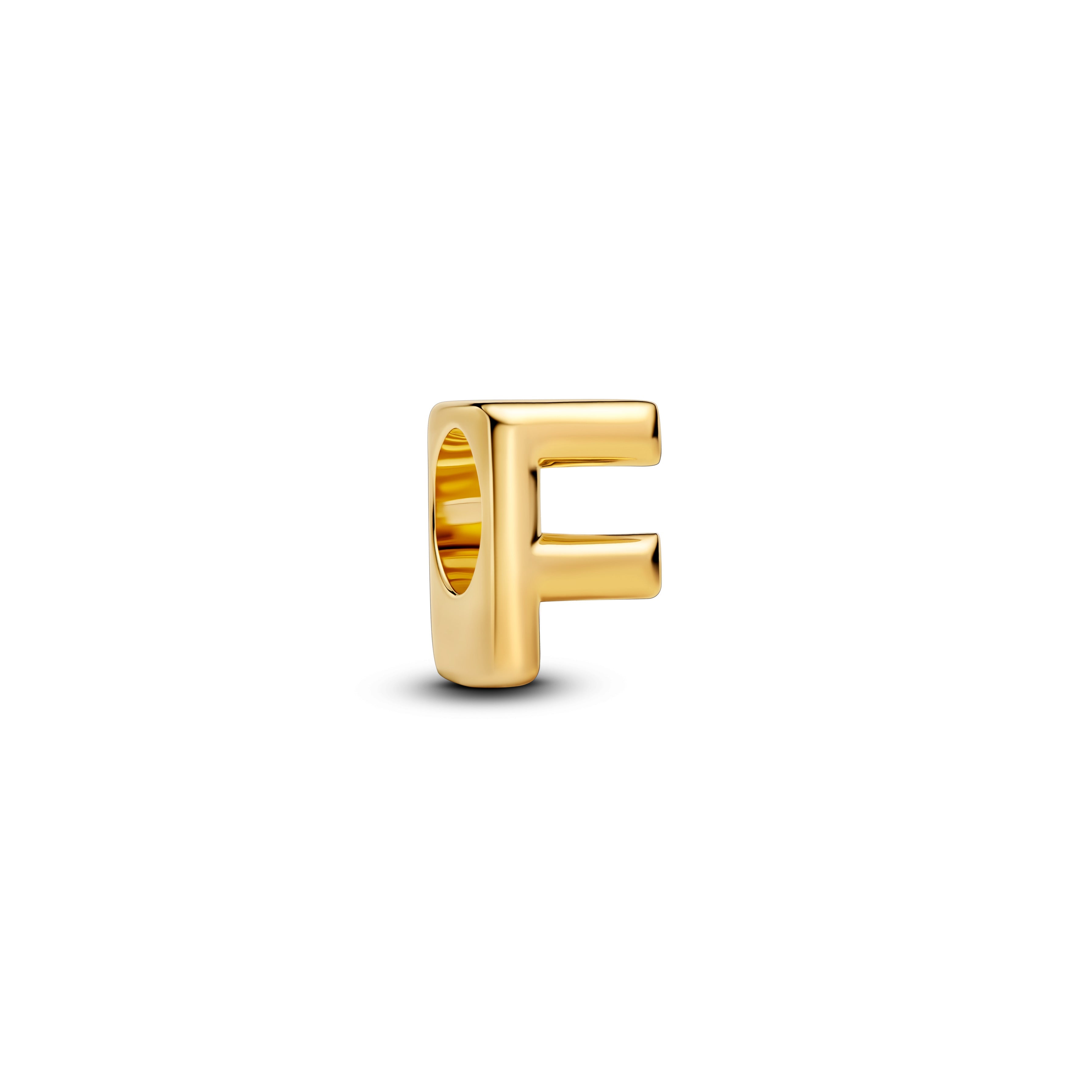 Pandora Letter F Alfabetbedel goudverguld letterbedel - 763952C00