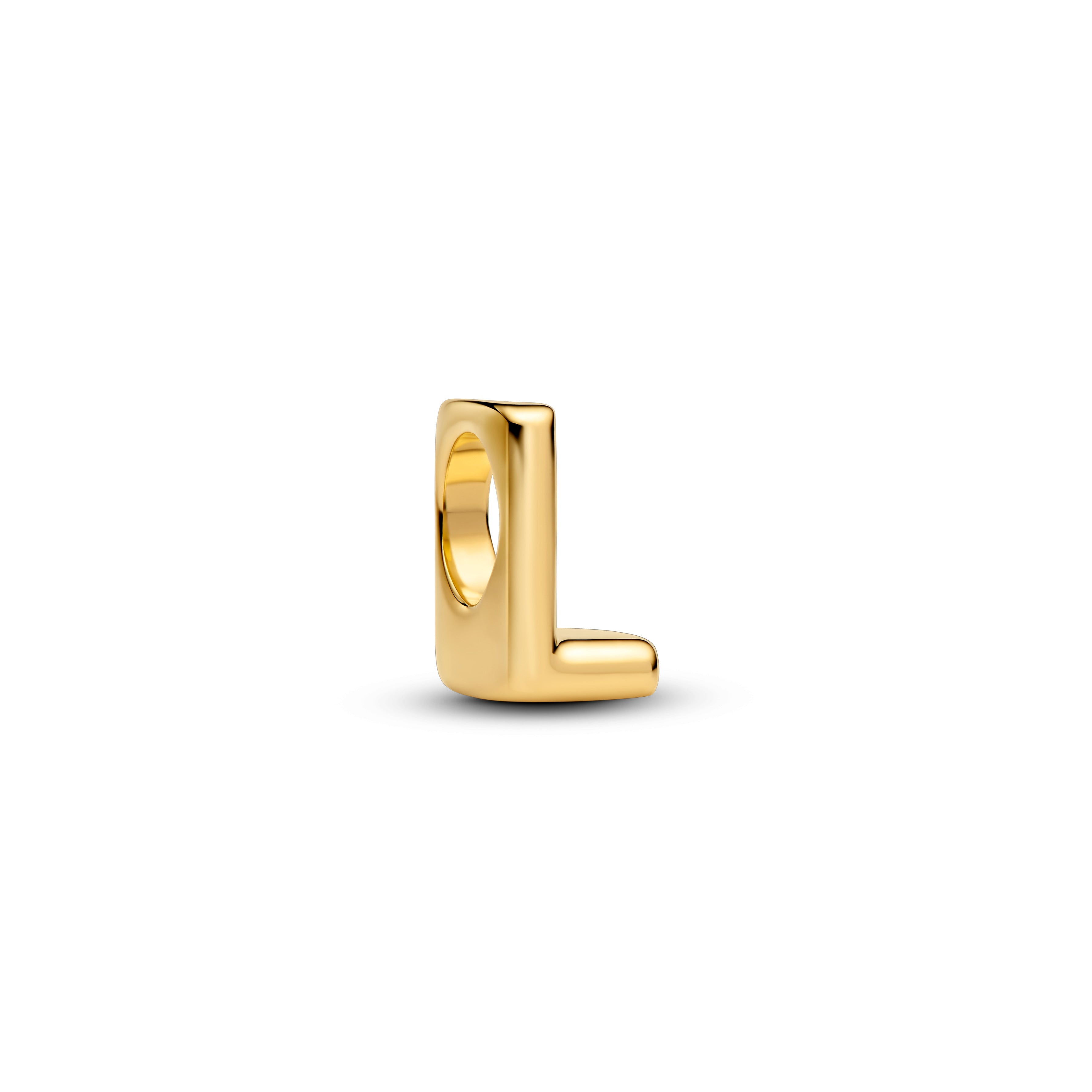 Pandora Letter L Alfabetbedel goudverguld letterbedel - 763958C00